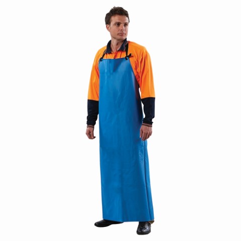 PRO SAFETY PVC APRONS - BLUE